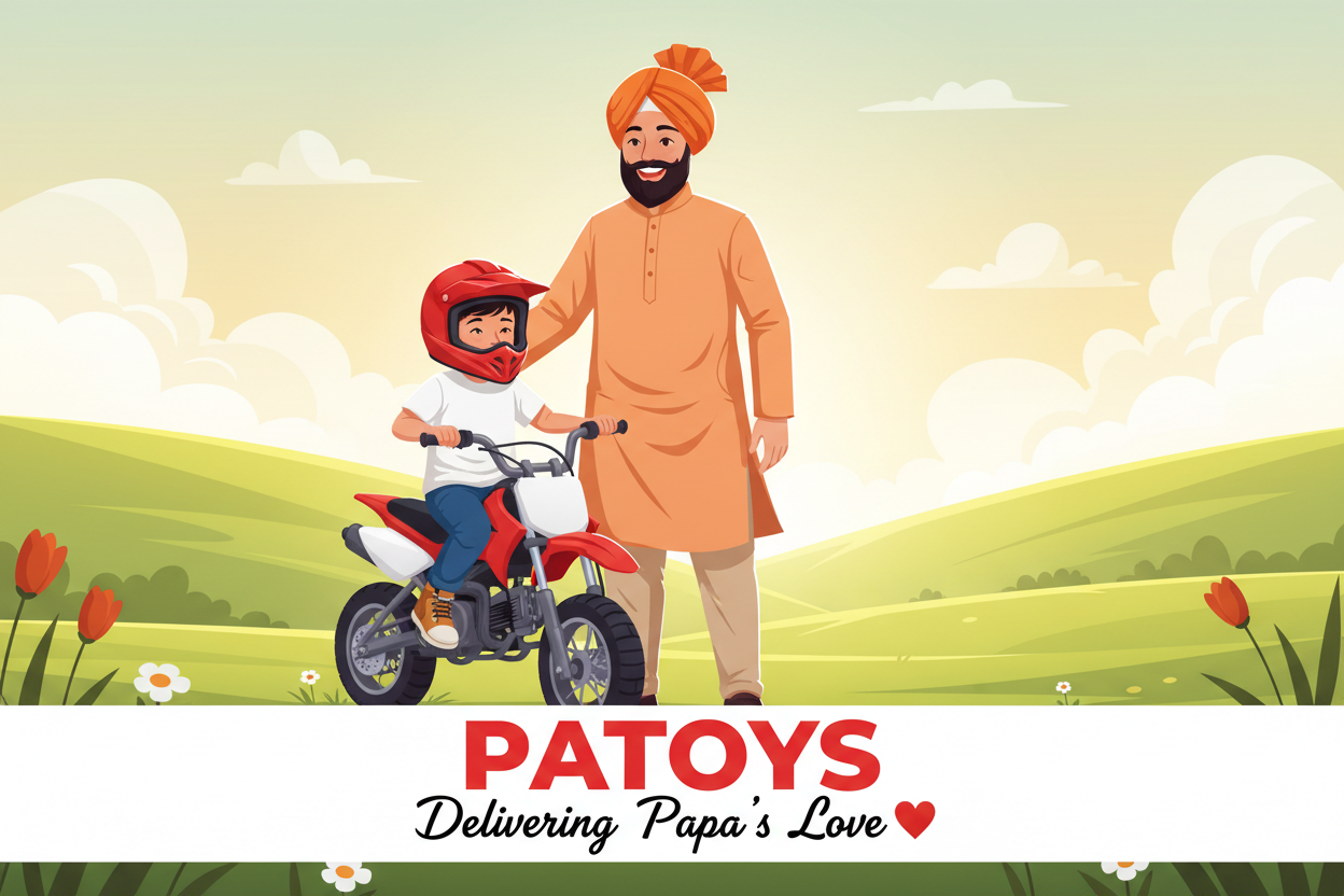Sikh Father Son Dirt Bike Banner