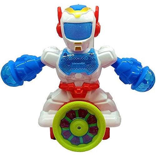 PATOYS Dancing Robot with 3D Lights Rotating Wheels and Music Toy for Kids - PATOYS