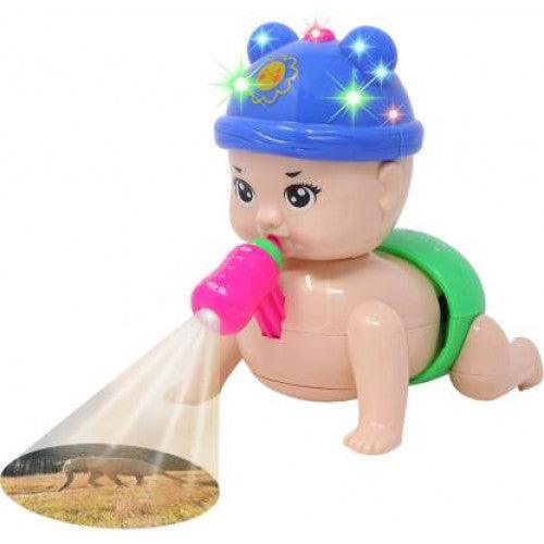 PATOYS Musical Cute Crawling Baby Toys with 3D Flashing Lights and Sounds with projector Children's Kids toy Activity Toys PATOYS