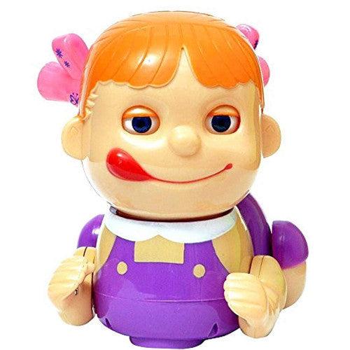 PATOYS Naughty Baby Girl Musical Crawling Toy with Mummy Papa Saying Sound, Birthday Gift for Kids - PATOYS