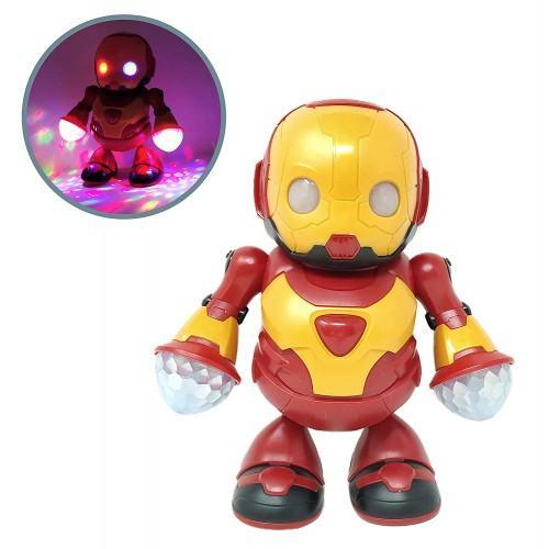 PATOYS | 360 Degree Rotating Dancing Hero Robot with Bump n Go Action ,3D Lights and Music Toys for Kids - PATOYS