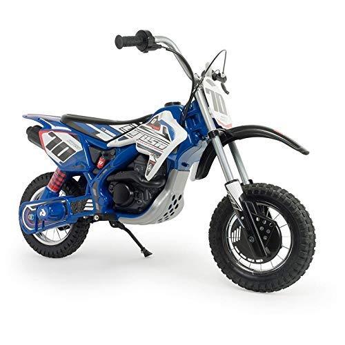 PATOYS | Injusa | Blue Fighter Motorcycle 24 Volt dirt bike for Children with Electric Brake Model: 6832 Ride on Bike Injusa